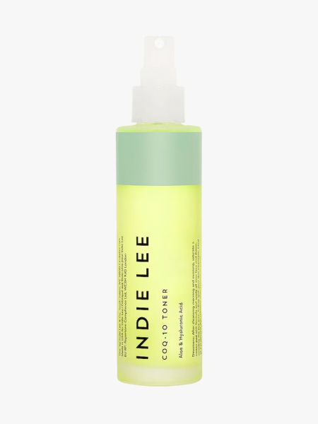 Indie Lee COQ-10 Toner in branded component on a light gray background